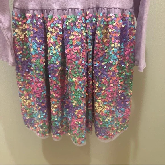H&M Purple Sequin Girls Dress Size 4